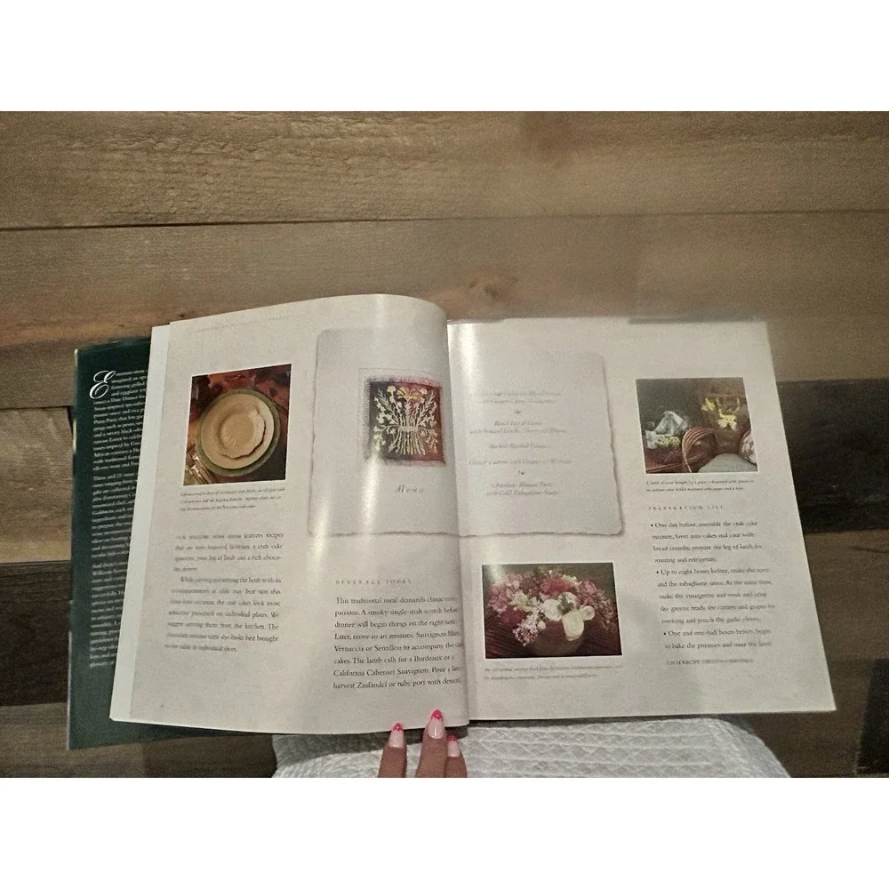 Vintage 1998 Williams-Sonoma Complete Entertaining Cookbook Recipes‎ Cooking